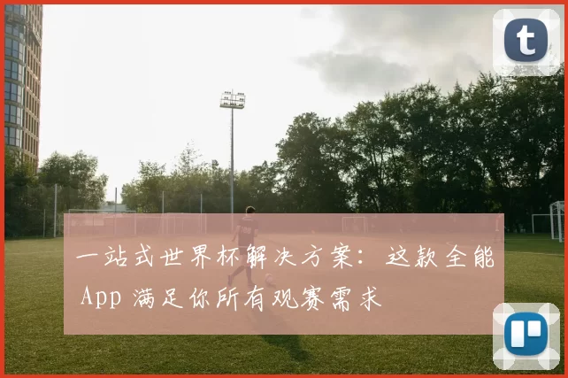 一站式世界杯解决方案：这款全能 App 满足你所有观赛需求