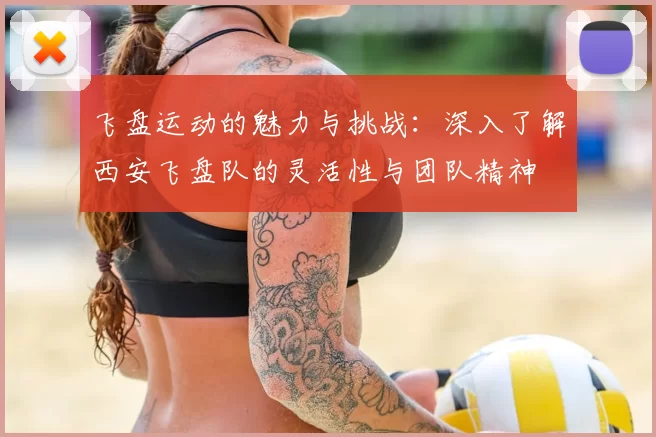 飞盘运动的魅力与挑战：深入了解西安飞盘队的灵活性与团队精神