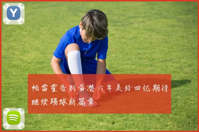 帕雷霍告别黄潜六年美好回忆期待继续踢球新篇章