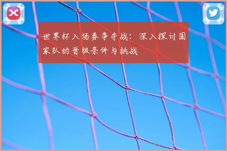 世界杯入场券争夺战：深入探讨国家队的晋级条件与挑战